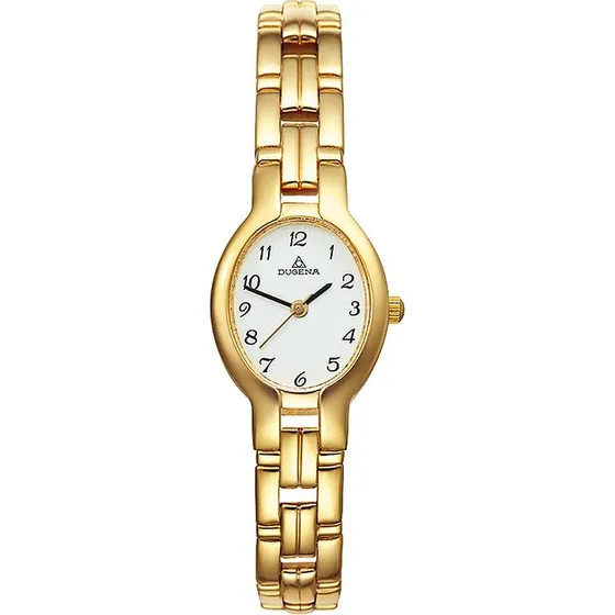 Dugena 1936214 Damenuhr Edelstahl Gold Quartz