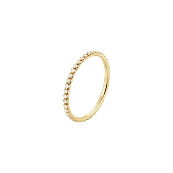 Georg Jensen Signature 18K Goldring mit Diamanten