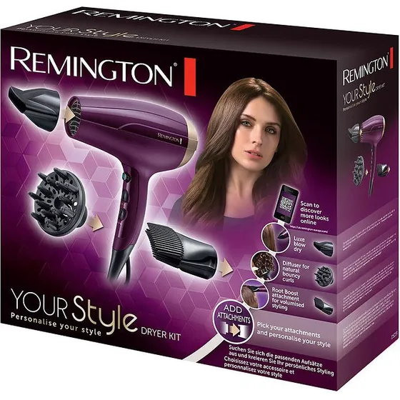 Remington D5219 Your Style Dryer Kit 2300W, Lila