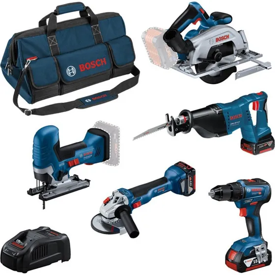 Bosch 0615A5004E Akku-Maschinen-Set 18V (3x 4Ah)
