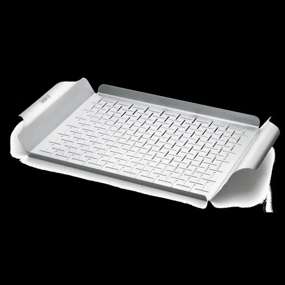 Weber Deluxe Grillpfanne Edelstahl 30x44 cm