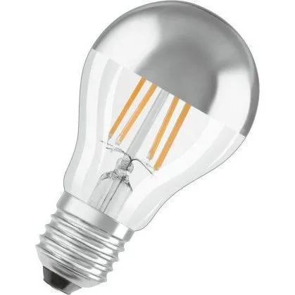 Osram Classic LED E27 Spiegellampe 4W 400lm 2700K Silber