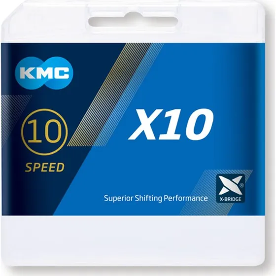 KMC X10 Kette 114 Glieder silber-grau