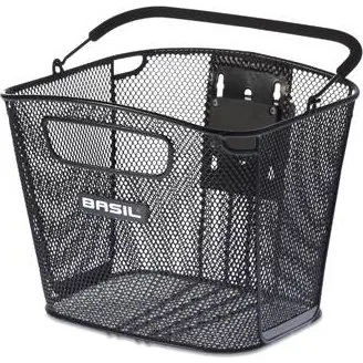 Basil Bold Front KF Fahrradkorb Schwarz faltbar