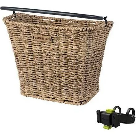 Basil Bremen Fahrradkorb Rattan Look 27 x 35 x 29 cm