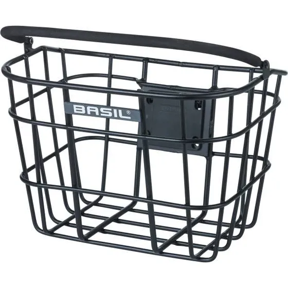 Basil Bremen Alu Korb Schwarz 28x37x26 cm