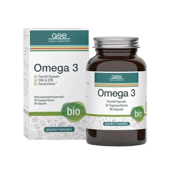 GSE Bio Omega-3 Fischöl Kapseln 90 Stück