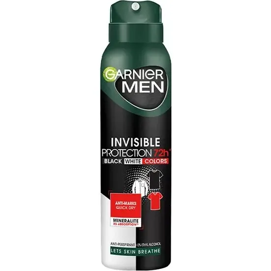 Garnier Men Unsichtbarer Schutz 72h Antitranspirant Spray 150ml