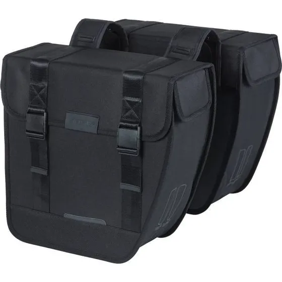 Basil Tour City Doppeltasche Schwarz 28L