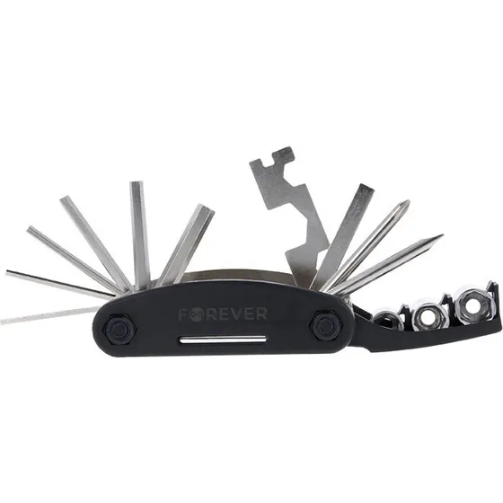Forever MT-16 Fahrrad-Multitool 16-in-1 Schwarz