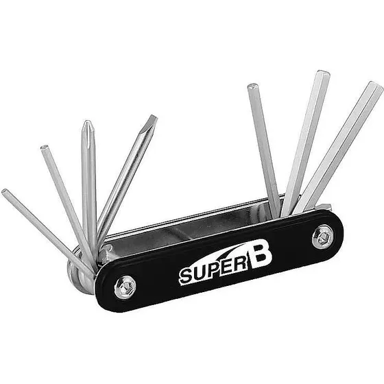 SUPER B 7-in-1 Falzwerkzeug mit 5 Hex-Schlsseln
