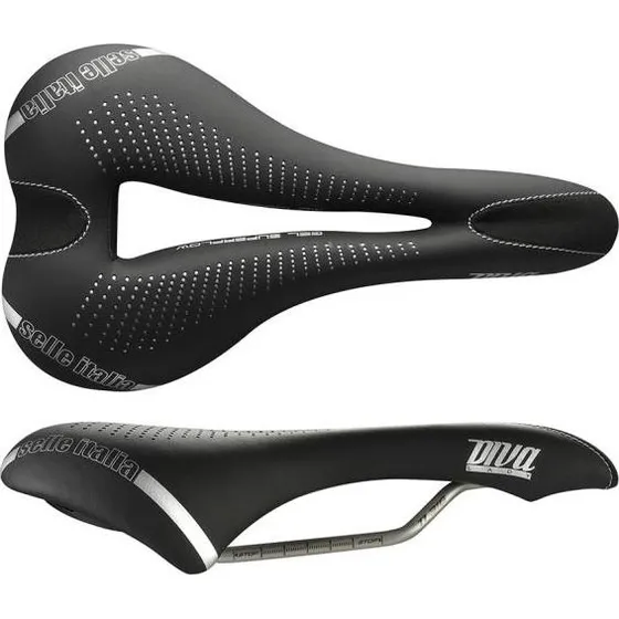 Selle Italia Diva Gel Superflow Damen-Sattel L3 Schwarz