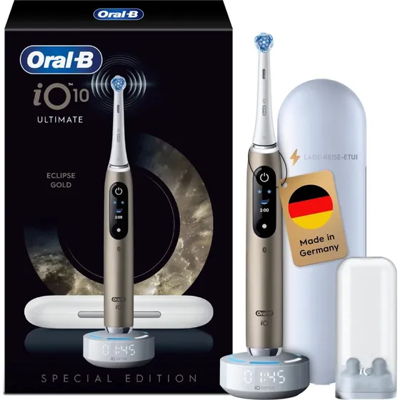 Oral-B iO Series 10 Eclipse Gold mit Reiseetui