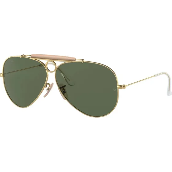 Ray-Ban RB3138 Shooter 001 Gold-Rosa mit grnen Glsern