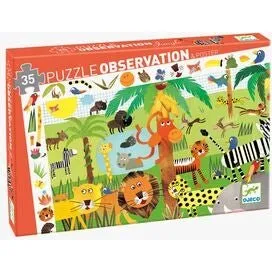 Djeco Wimmelpuzzle Dschungel 35 Teile ab 3