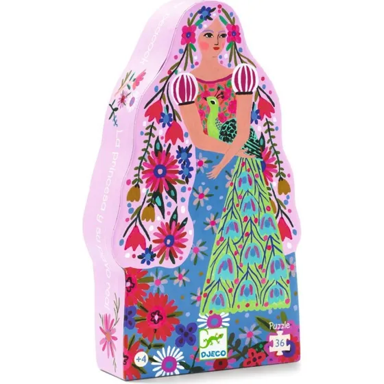 Djeco Prinzessin & Pfau Puzzle 36 Teile