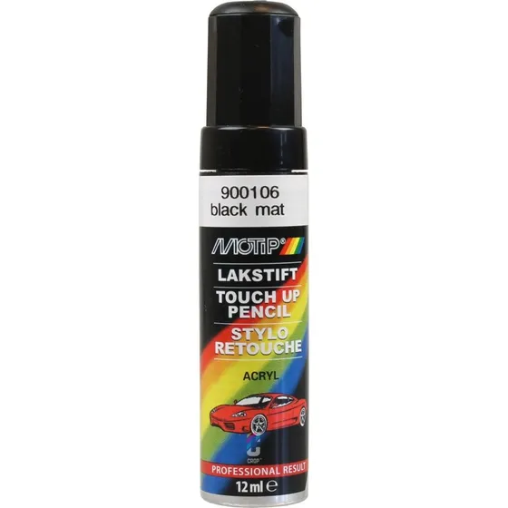 MOTIP Acryl-Lackstift Schwarz Matt 12 ml
