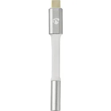 Nedis PROFIGOLD USB-C auf 3,5 mm Klinken-Adapter 8 cm silber
