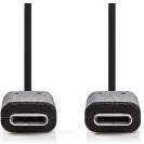 Nedis USB-C Kabel 3.2, 60W, 1M, schwarz
