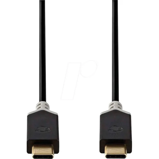 Nedis USB-C-Kabel 1 m 60 W 4K 5 Gbps anthrazit