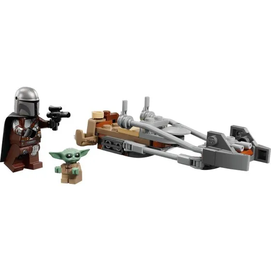 LEGO Star Wars Der Mandalorianer und Grogu auf Speeder Bike 75436