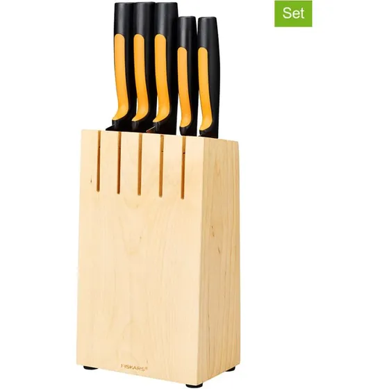Fiskars Functional Form Messerblock mit 5 Messern