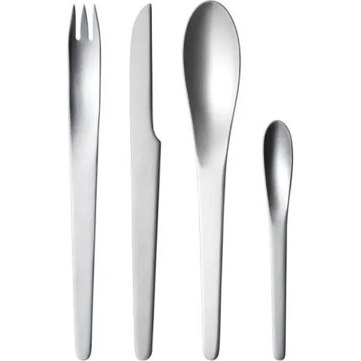 Georg Jensen Arne Jacobsen Salatbesteck Edelstahl Matt