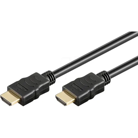 Goobay 60624 HDMI-Kabel 5m schwarz vergoldet