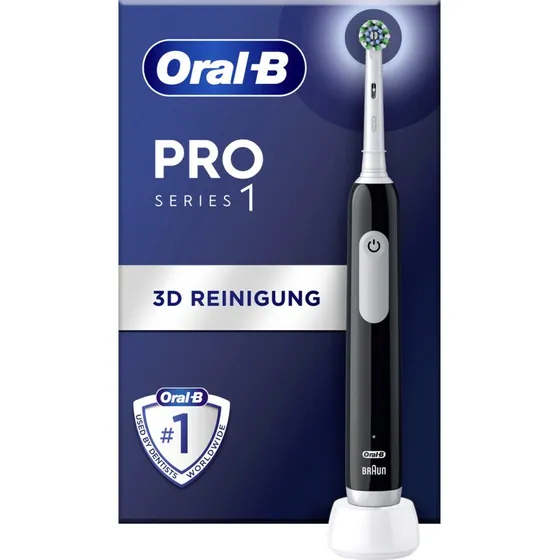 Oral-B Pro 1 Elektrische Zahnbürste Schwarz – rotierend-vibrierend