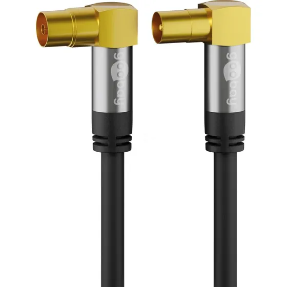 Goobay 70466 TV-Antennenkabel 5 m 4x geschirmt