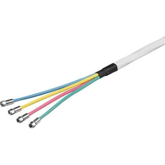 Goobay 67330 Quattro Koax-Kabel-Set 10m wei