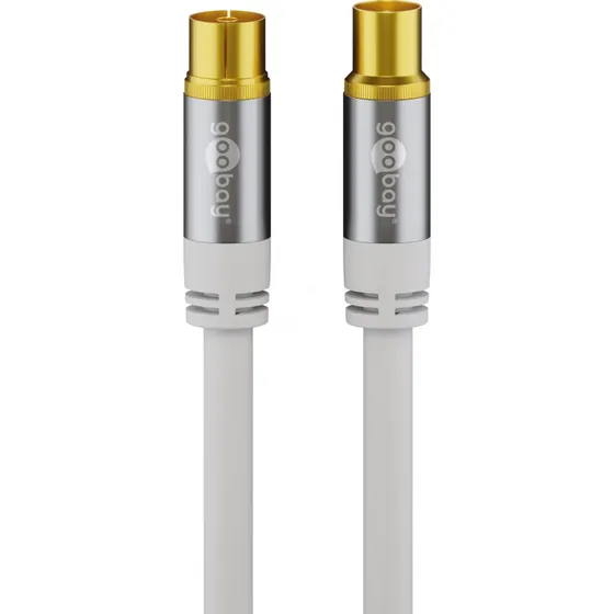 Goobay 70317 TV-Antennenkabel 2 m 4x geschirmt