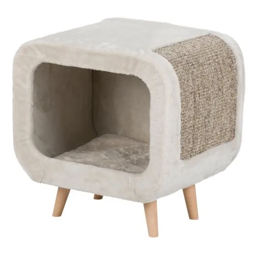 TRIXIE Höhle Alicia Katzenkuschelhöhle mit Sisal und Buchenholzfüßen