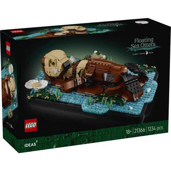LEGO Ideas 21366 Schwimmende Otter (Mehrfarbig)