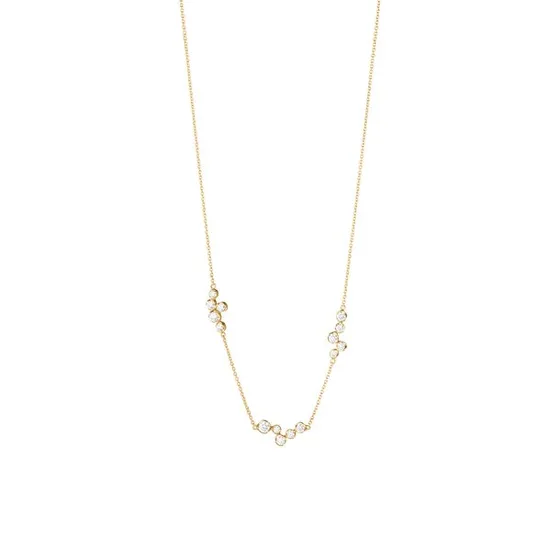 Georg Jensen Signature Diamonds Halskette 18K Gold mit Brillanten