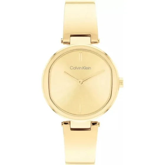 Calvin Klein Sculptural Damenuhr 25200309 goldfarben
