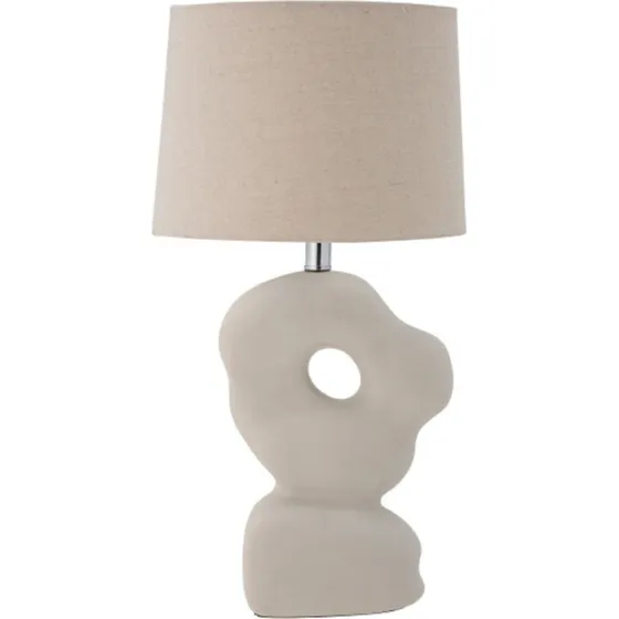 Bloomingville Cathy Tischlampe aus Steingut, wei, 36x53x25,5 cm