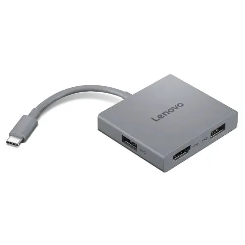 Lenovo USB-C 4-in-1 Travel Hub Gen2 Schwarz