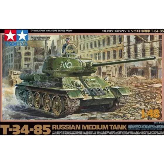 Tamiya T-34/85 1:48 Panzermodell