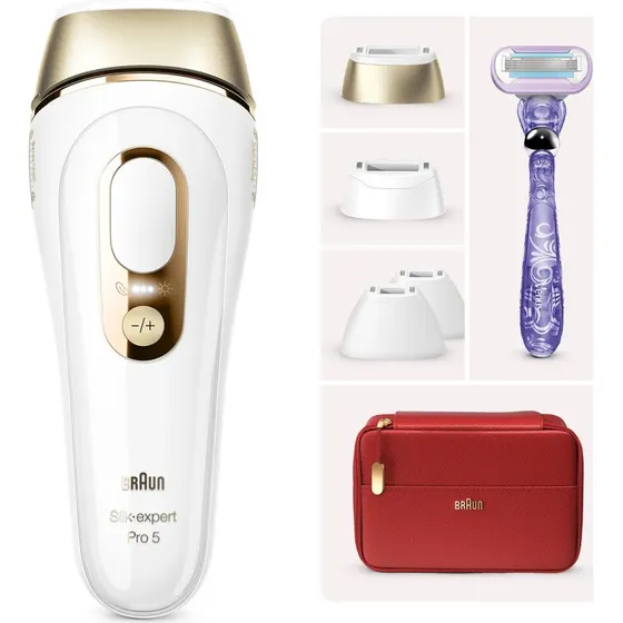 Braun Silk-expert Pro 5 IPL Haarentfernung (Wei/Gold)