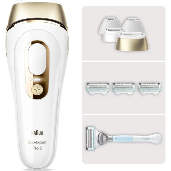 Braun Silk-expert Pro 5 PL5358 IPL-Haarentferner mit 3 Aufsätzen