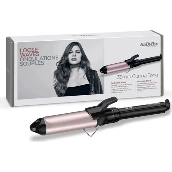 BaByliss Pro 180 38mm Lockenstab Schwarz/Pink