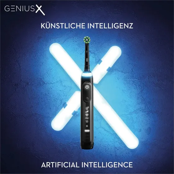 Braun Oral-B Genius X Elektrische Zahnbrste Schwarz (KI, Bluetooth)
