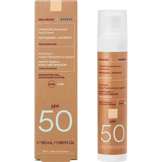 Korres RED GRAPE Getnte Sonnencreme SPF50 50ml