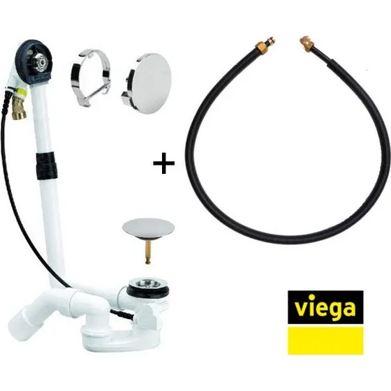 Viega Multiplex Trio Ablaufgarnitur MT5 chrom, 33 mm flach
