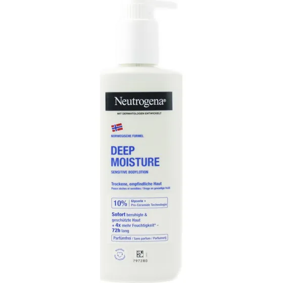Neutrogena Deep Moisture Bodylotion Sensitive 250 ml