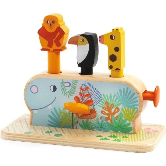 Djeco Multi Pop Holzspielzeug, ab 18 Monaten