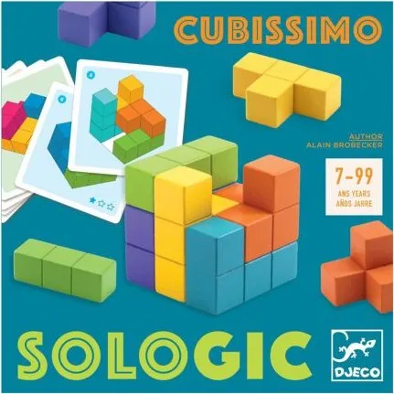 Djeco SOLOGIC Cubissimo  Logikspiel mit 60 Herausforderungen
