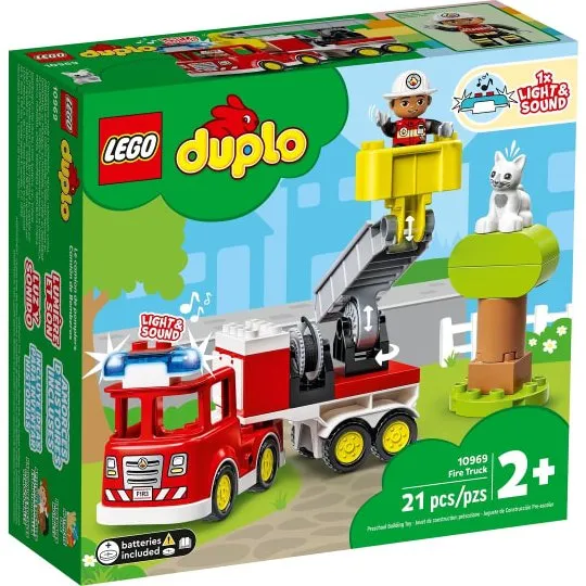 LEGO DUPLO Feuerwehrauto 10969 Bauspielzeug mit Licht und Sound