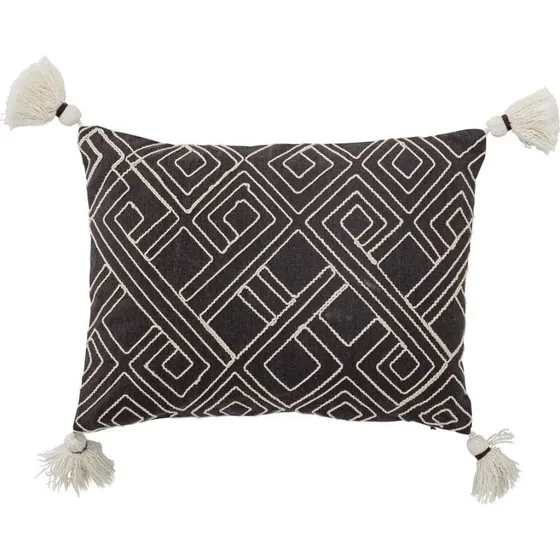 Bloomingville Kissen Bali Boho Braun 40x30cm